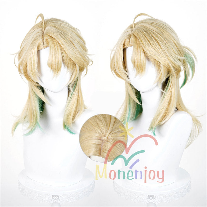 Monenjoy 鳴潮 リューク・ヘルセン 長45cm ウィッグ コスプレ 鬘