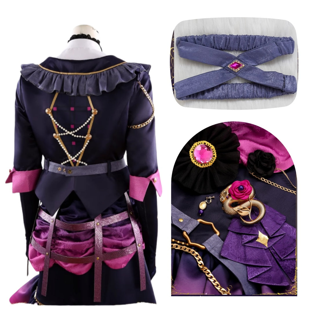 「受注製品」Monenjoy　あんスタ 巴日和 ゆうた 真緒 ロススカウト・傾慕の華／恍惚　コスプレ衣装　礼服　舞台服 - Monenjoy