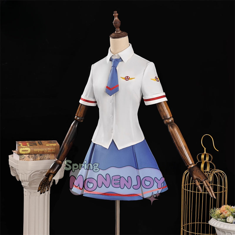 Monenjoy Cardcaptor Sakura Sakura Kinomoto Syaoran Li Summer Uniform Cosplay Costume Elementary School Uniform Sailor Suit with Embroidered Logo Anime Complete Reproduction Junior High School Uniform Ver.