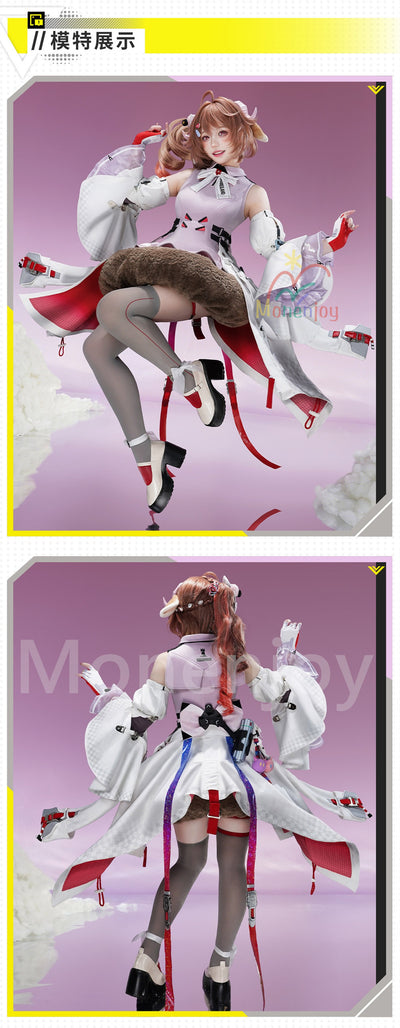 Monenjoy　アークナイツ エンドフィールド　アルデリア　コスプレ衣装　金属製パーツ　豪華生地　イベント　ふわふわ　ハロウィン　コミケ活動 Monenjoy