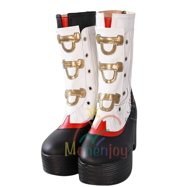 Monenjoy ゼンレスゾーンゼロ  儀玄 シューズ イーシェン ブーツ コスプレ道具 パーティ コスチュームGS1431