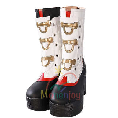 Monenjoy ゼンレスゾーンゼロ  儀玄 シューズ　イーシェン　ブーツ　コスプレ道具　パーティ　コスチュームGS1431