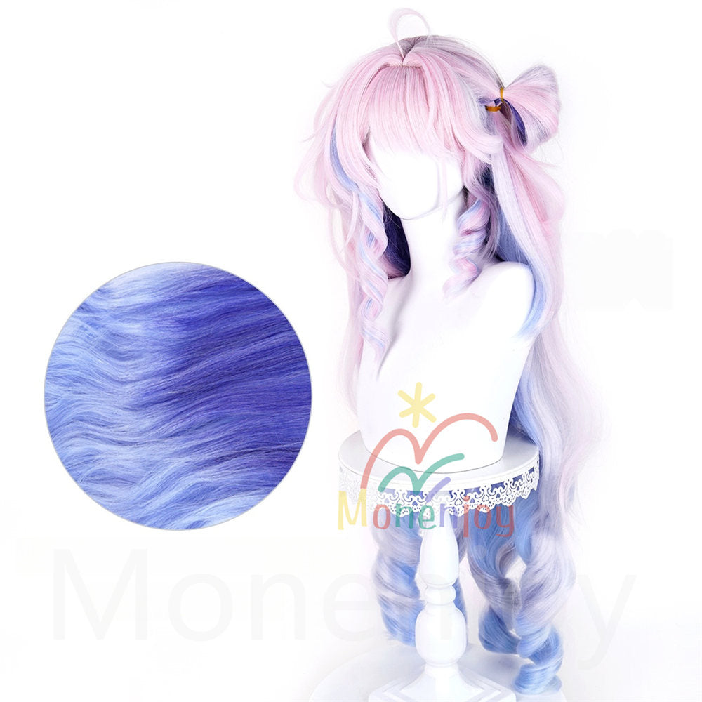 Monenjoy　鳴潮 ダーニャ　ウィッグ　長100cm　カツラ　コスプレ道具　フリーサイズ フルウィッグ 自然 かつら ハイトーン カール ストレート 　wig 撮影道具 MONENJOY