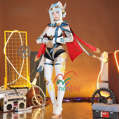 売り切れ Monenjoy  原神 イネファ コスプレ衣装　Ineffa ロボット　イヤホーン＋帽子＋腿カバー付　 完全再現コスプレ 新星の駆動 ロボ娘 ハロウィン