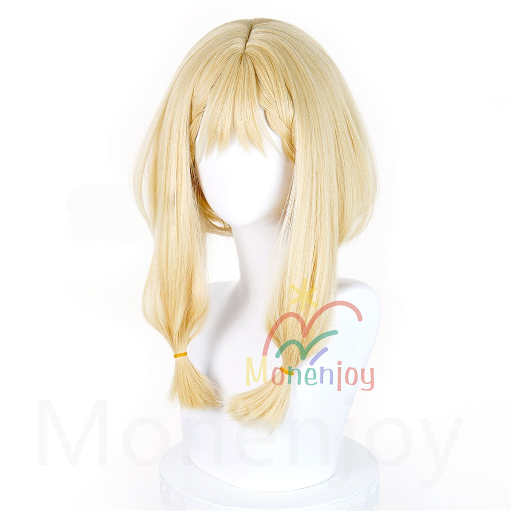 Monenjoy　エンドフィールド　 ロッシ　ウィッグ　長48cm　カツラ アークナイツ　フリーサイズ フルウィッグ 自然 かつら ハイトーン カール ストレート wig 撮影道具　コスプレ道具 MONENJOY