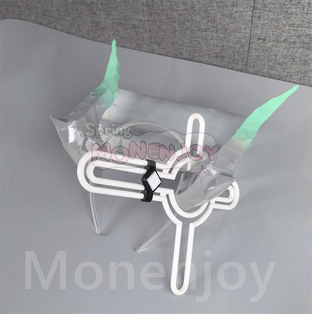Monenjoy　エンドフィールド　ザイヒ　ヘアアクセサリー　ヘアバンド　コスプレ道具　角　アークナイツ　イベント舞台対応　PLA材質 MONENJOY