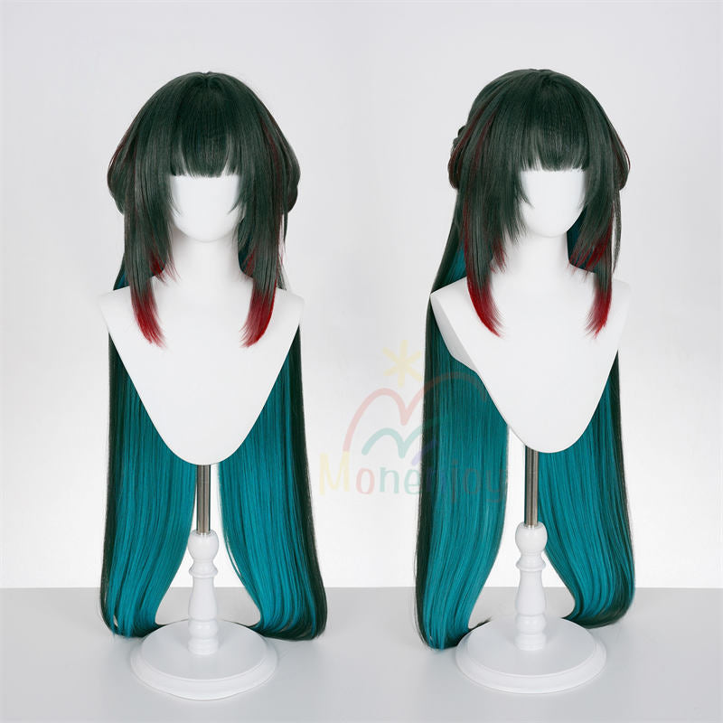 Monenjoy　アークナイツ：エンドフィールド　庄方宜 　100cm ウィッグ　鬘　コスプレ道具　カツラ