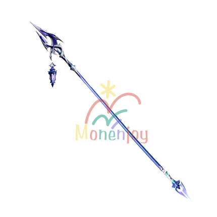 Monenjoy 原神 フリンズ / Flins  血染めの荒れ地  闇影と灯り 長槍 コスプレ道具　200cm　武器モデル　PU製ナド・クライの「ライトキーパー   Bloodsoaked Ruins  Luna I