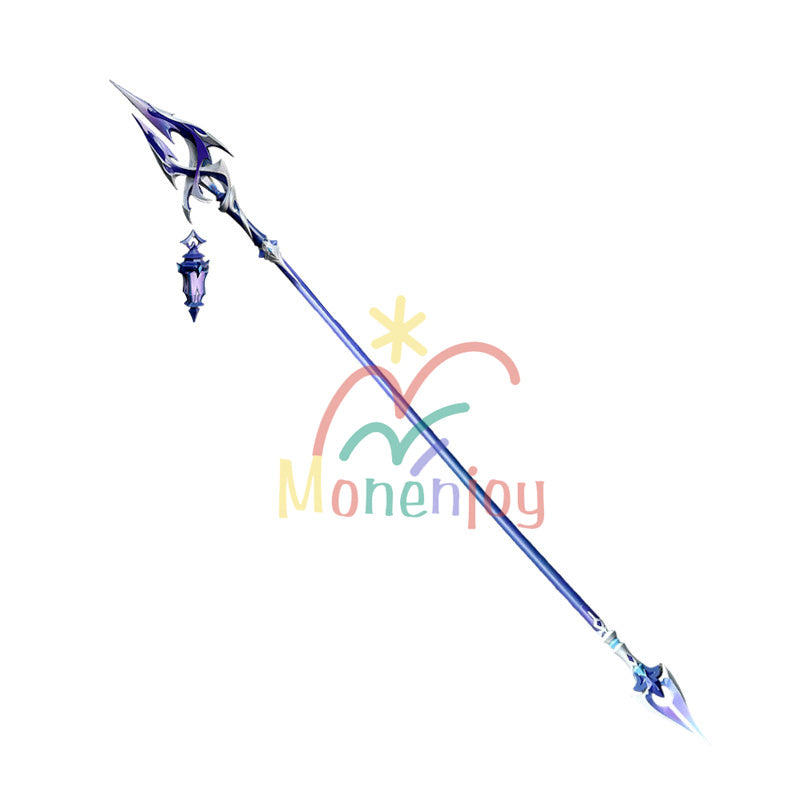 Monenjoy 原神 フリンズ / Flins  血染めの荒れ地  闇影と灯り 長槍 コスプレ道具　200cm　武器モデル　PU製ナド・クライの「ライトキーパー   Bloodsoaked Ruins  Luna I