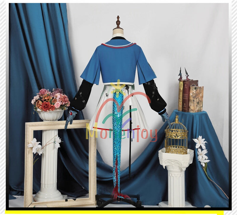 Monenjoy アークナイツ：エンドフィールド  陳千語　コスプレ衣装　 チェン・チェンユー コスチューム　イベント　尻尾＋角付