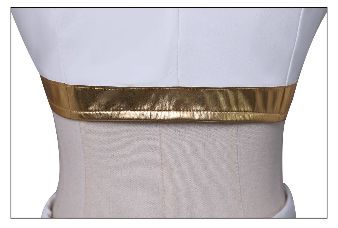 เพลิดเพลินไปกับ KPOP Girls! ชุดคอสเพลย์ Demon Hunters Zoe Mila White สำหรับการแสดงสดและการแสดงบนเวที 