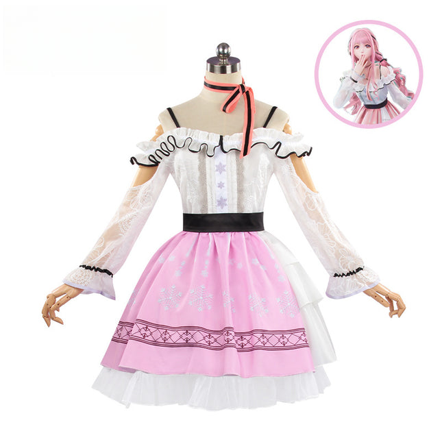 Monenjoy インフィニティニキ 百点満点の出発 コスプレ衣装 ワンピース ドレス イベント GS1310 - Monenjoy