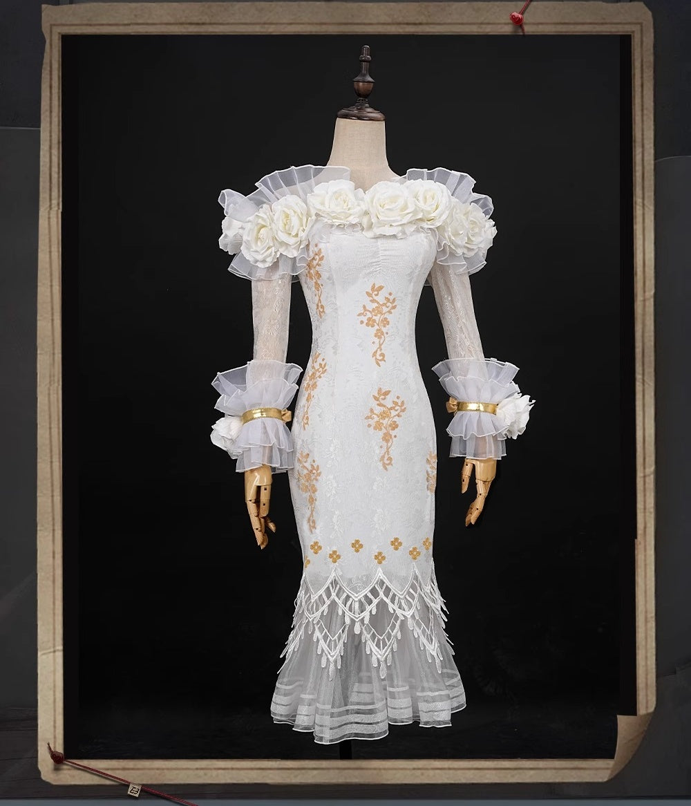 Monenjoy アイデンティティ5 調香師 今宵こそ コスプレ衣装 オフショルダー スカート IdentityV 第五人格　肩出し ワンピース イベント　GS1157 - Monenjoy