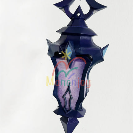 Monenjoy 原神 フリンズ / Flins  血染めの荒れ地  闇影と灯り 長槍 コスプレ道具　200cm　武器モデル　PU製ナド・クライの「ライトキーパー   Bloodsoaked Ruins  Luna I