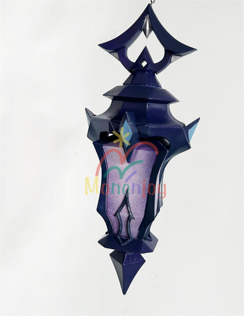 Monenjoy 原神 フリンズ / Flins  血染めの荒れ地  闇影と灯り 長槍 コスプレ道具　200cm　武器モデル　PU製ナド・クライの「ライトキーパー   Bloodsoaked Ruins  Luna I