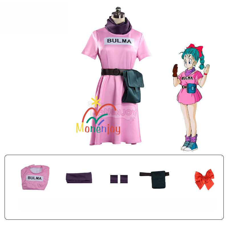 Monenjoy　ドラゴンボール　ブルマ　コスプレ衣装　ワンピース　イベントGS1354 - Monenjoy
