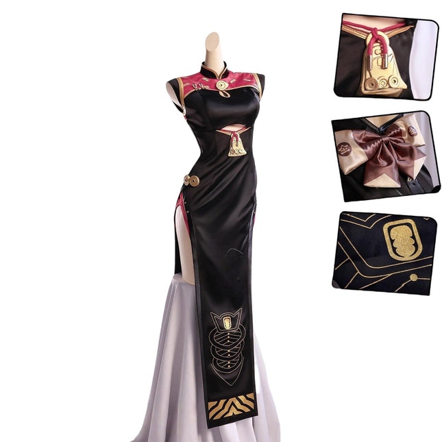 Monenjoy  ゼンレスゾーンゼロ　紅豆　コスプレ衣装 チャイナドレス 茶楼 飲茶仙　3d樹脂パーツ　Sweety　ゼンゼロ/ZZZ NPC　イベント