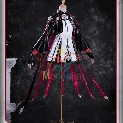 Monenjoy Arknights New Testament Exusiai Cosplay Costume Embroidered Pattern 3D Resin Accessories High Reproduction Combat Suit Design Exusiai the New Covenant 