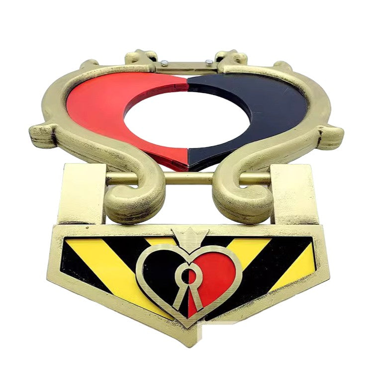 Monenjoy ディズニーツイステッドワンダーランド 　首飾り ハート型の首枷 鎖 エース・トラッポラ リドル・ローズハート PU製　撮影道具　コスチューム　イベント　仮装　ハロウィン　　コスプレ道具　 - Monenjoy