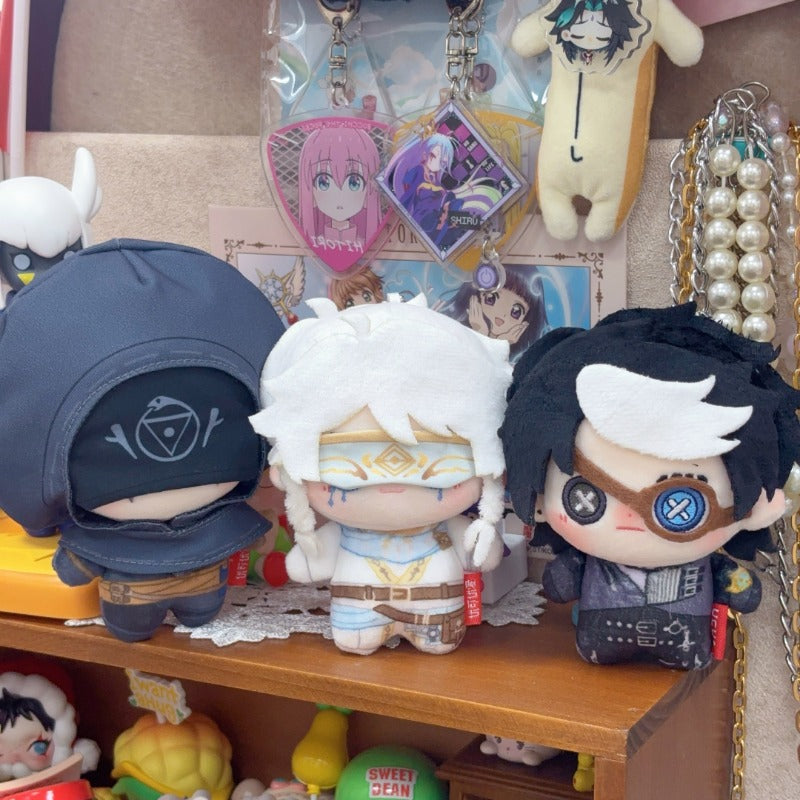 第五人格 占い師 ノワール  ぬいぐるみ  10cm キーホルダー　【SSR】ホワイト綿人形　第五人格/IdentityV 　ボロの衣装 イライ・クラーク　ふわふわ　同人グッズ　非公式グッズ