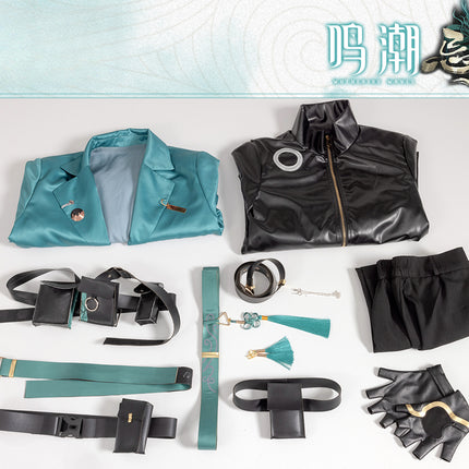 Monenjoy　鳴潮 (Wuthering Waves)　コスチューム　忌炎（きえん）　同人服　コラボIP限定版　イヤリング付　めいちょう　コスプレ衣装　イベント　仮装　ハロウィン　 - Monenjoy