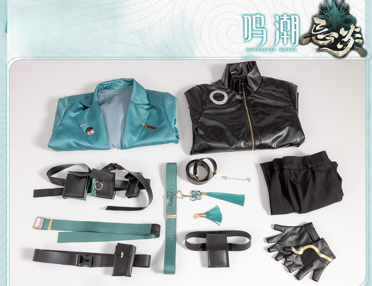 Monenjoy　鳴潮 (Wuthering Waves)　コスチューム　忌炎（きえん）　同人服　コラボIP限定版　イヤリング付　めいちょう　コスプレ衣装　イベント　仮装　ハロウィン　 - Monenjoy