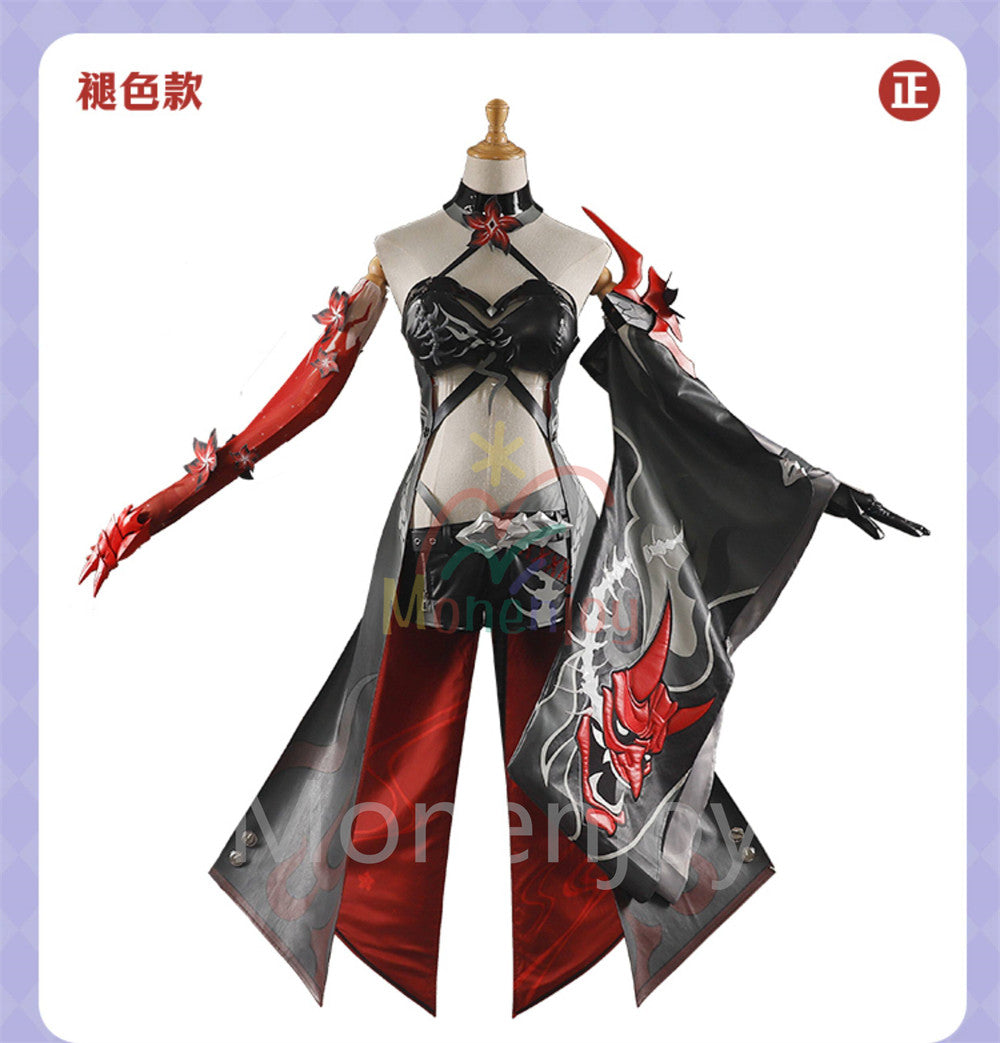 Monenjoy　崩壊スターレイル　集真赤　黄泉　コスプレ衣装　  巡海レンジャー　Acheron　Galaxy Ranger　コスチューム　豪華パーツ　 MONENJOY