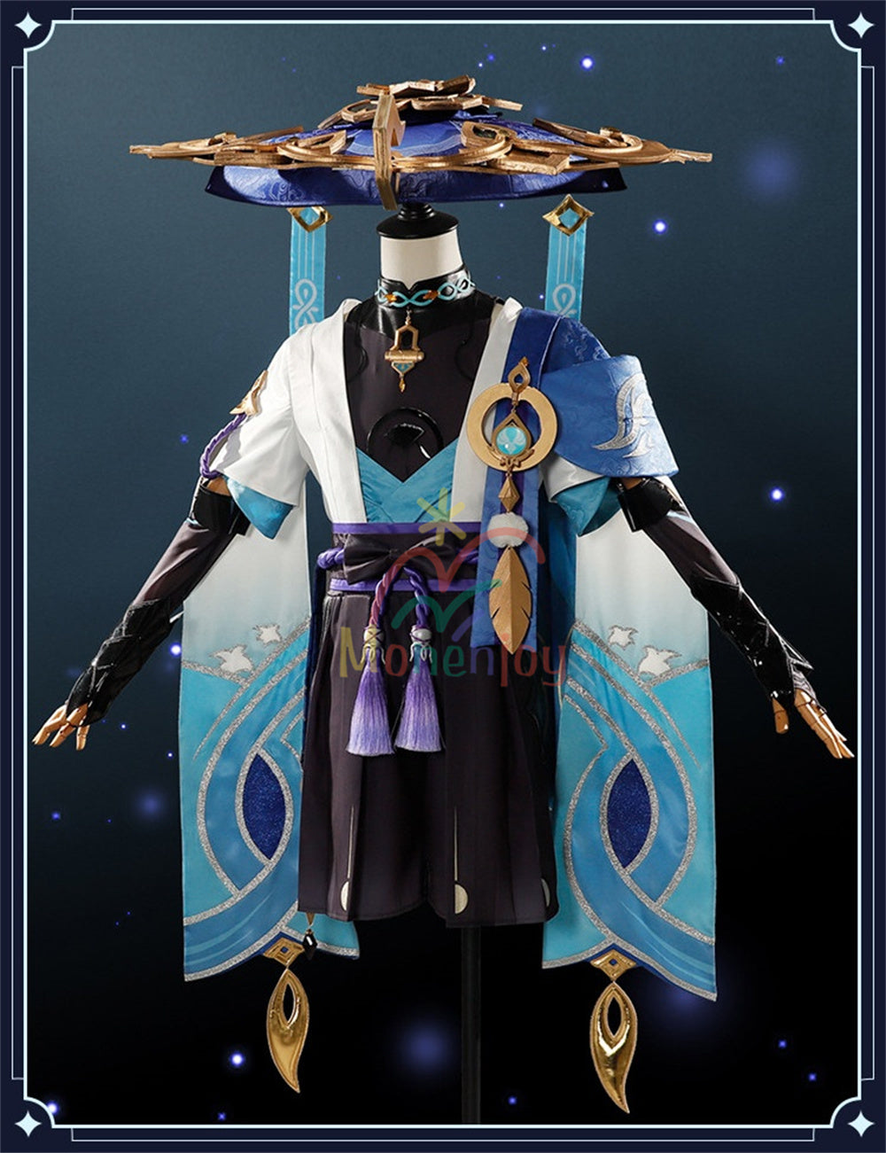 Monenjoy　原神 放浪者 / Wanderer コスプレ衣装　3d樹脂製パーツ　初期衣装—寂忿空相 　コスチューム MONENJOY