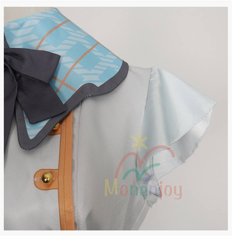 Monenjoy　プロジェクトセカイ 花里みのり コスプレ衣装　益坂女子学園 MORE MORE JUMP　舞台服　ASRUN　ライブ服　コスチューム