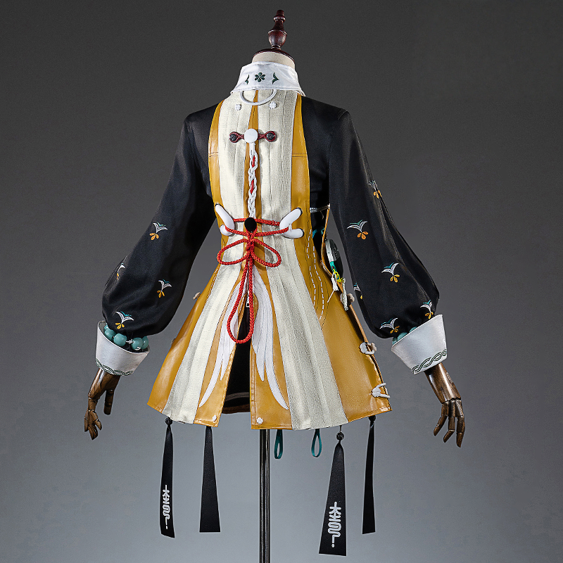 Monenjoy Zenless Zone Zero The Destination of Clouds Rin Cosplay Costume Rin-chan (New Costume) Anniversary Ver.2.0 kosu Cosplay Costume Embroidered Logo Earrings + Earrings Mount Ungaku One Piece Cosplay Costume 