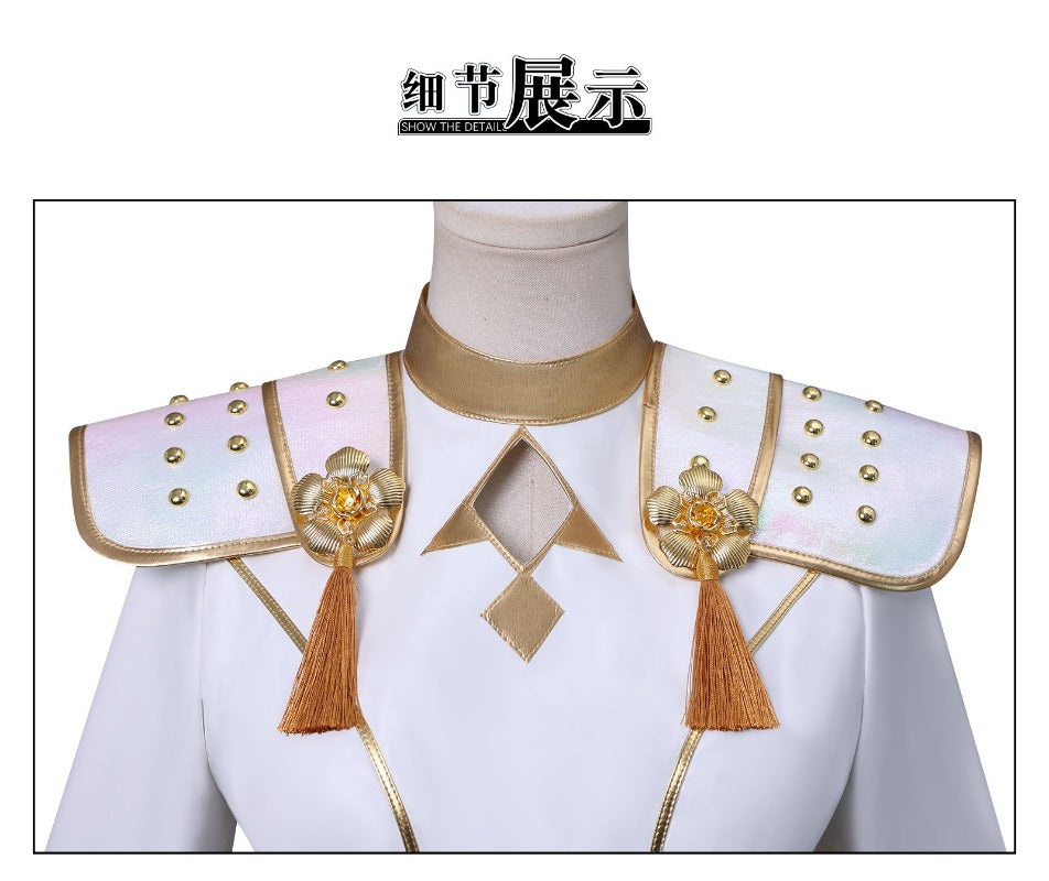 เพลิดเพลินไปกับ KPOP Girls! ชุดคอสเพลย์ Demon Hunters Zoe Mila White สำหรับการแสดงสดและการแสดงบนเวที 