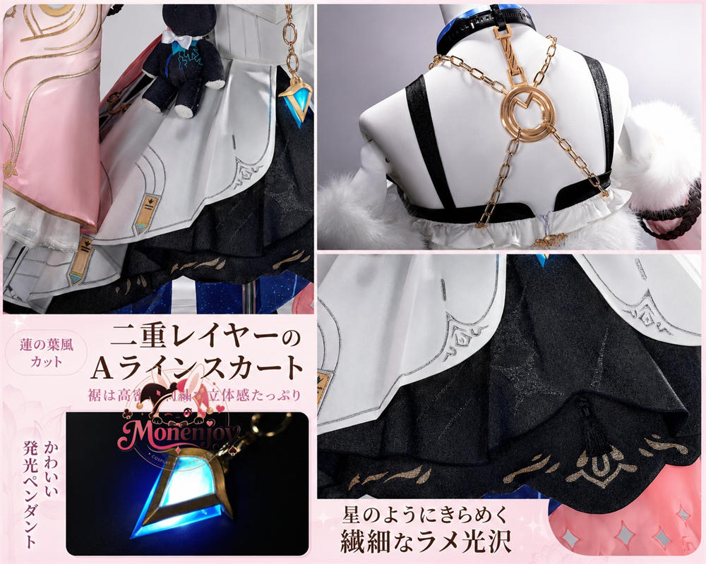 Monenjoy　鳴潮 ダーニャ コスプレ衣装　発光パーツUP＋３ｄPLa製パーツ　イベント舞台対応 MONENJOY
