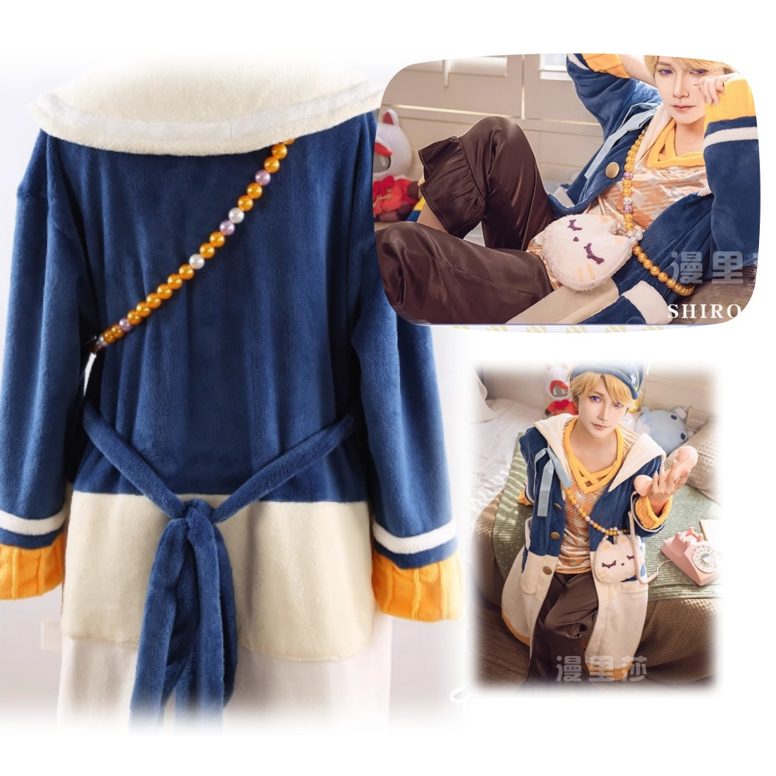 受注製品」Monenjoy　あんスタ　クロススカウト・アットホーム／のびのびcat　仁兎 なずな 鳴上 嵐 パジャマ　ファッション　生活着用　変装　コスプレ衣装　礼服　舞台服 - Monenjoy