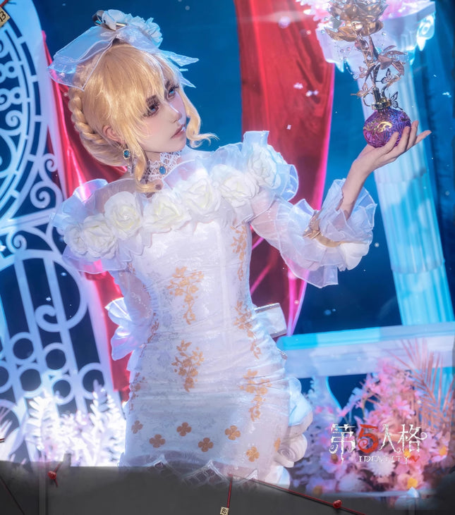Monenjoy アイデンティティ5 調香師 今宵こそ コスプレ衣装 オフショルダー スカート IdentityV 第五人格 肩出し ワンピース イベント GS1157 - Monenjoy