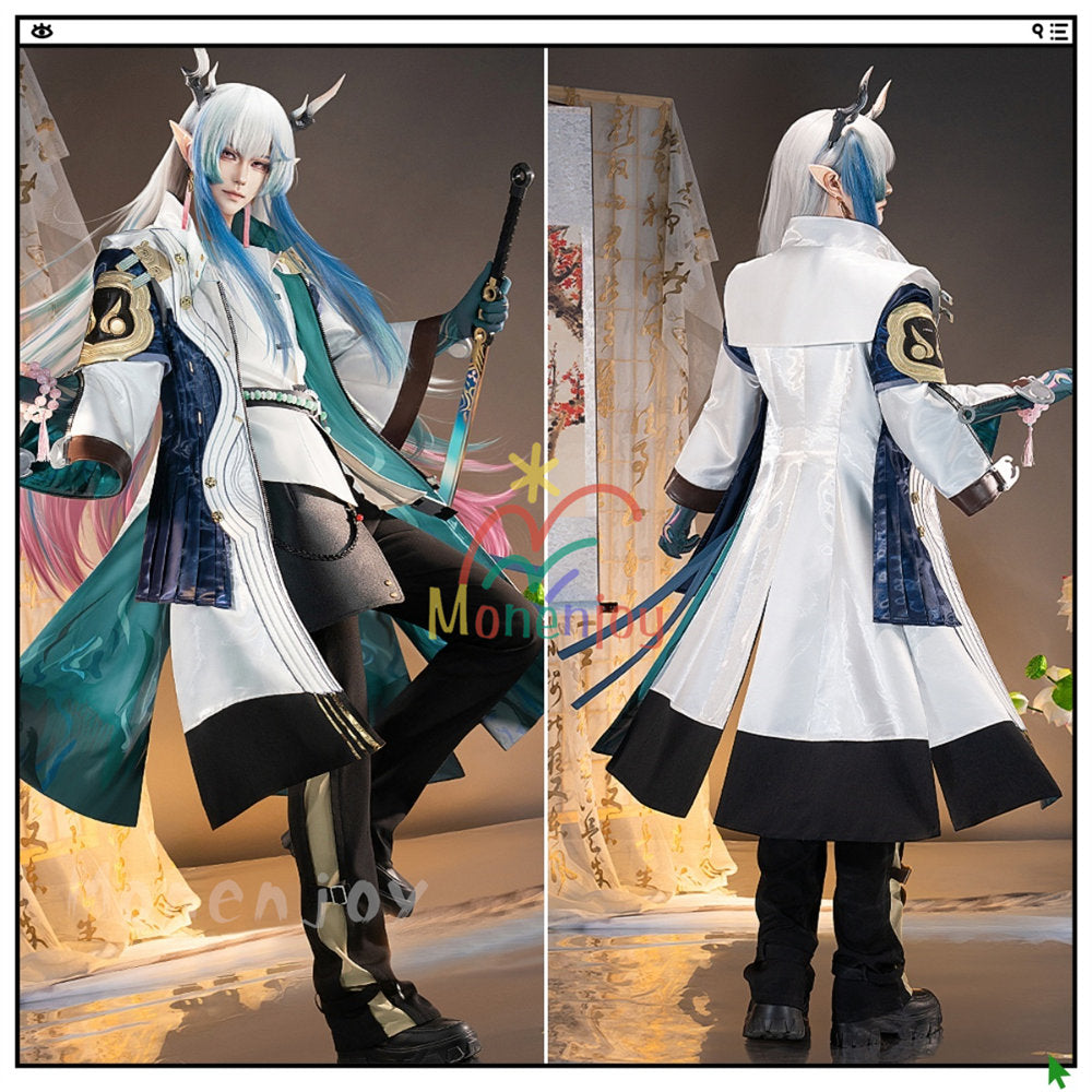Monenjoy アークナイツ　易 　コスプレ衣装　易くん　コスチューム　イベント　アクナイ　3d樹脂製パーツ　舞台服 MONENJOY