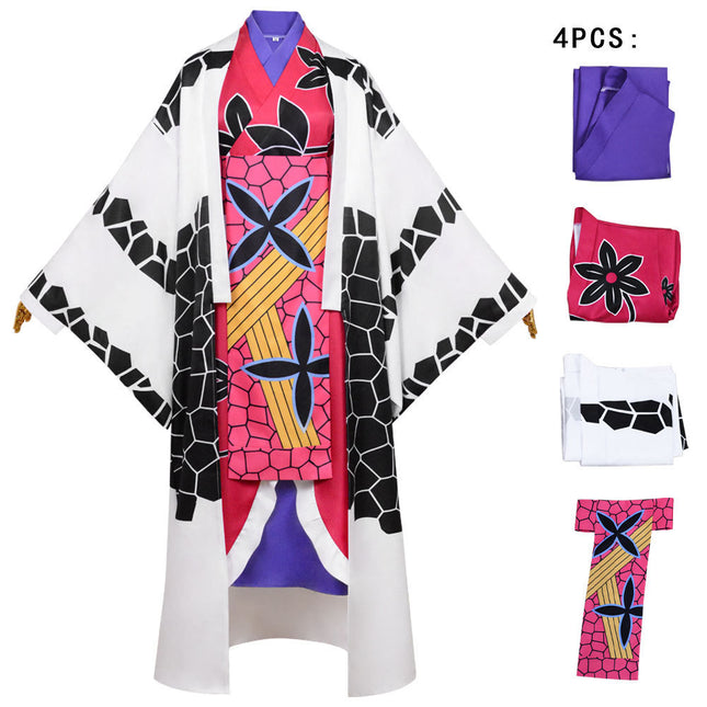 Monenjoy Demon Slayer: Kimetsu no Yaiba the Movie: Mugen Castle Arc Inosuke, Yoriichi Tsugikuni, Twelve Kizuki, Kokushibou Akaza, Daki, Tamayo Cosplay Costume Uniform Event