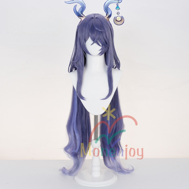 Monenjoy 原神　ラウマ　ウィッグ　コスプレ道具　カツラ　100cm　イベント　フリーサイズ 快適GSwig1014