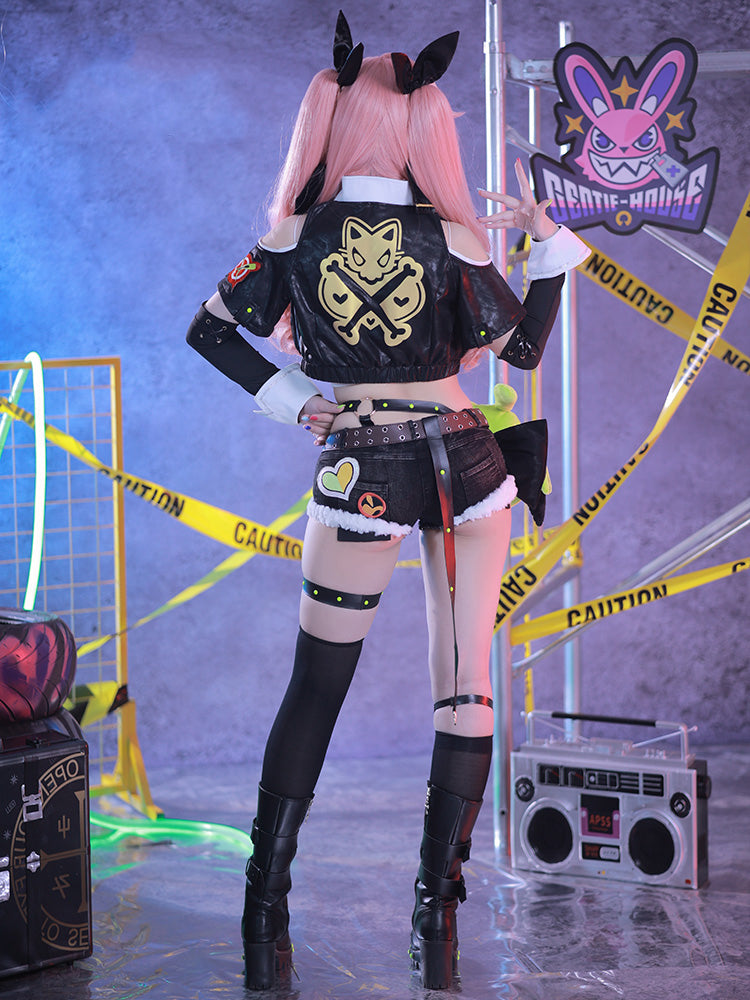 Monenjoy ゼンレスゾーンゼロ 邪兎屋　ニコ・デマラ コスチューム　ホロウ調査協会 ゼンゼロ/ZZZ　衣装　可愛い　女の子　コスプレ　撮影衣装　コス　COS　演出　花火祭　ハロウィン　イベント　変装　学園祭 - Monenjoy