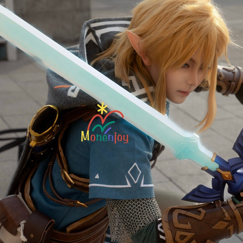 Monenjoy ゼルダの伝説ティアーズオブザキングダム リンク コスプレ　マント　豪華コスプレ衣装　 重工刺繍ケープ（マント） - Monenjoy