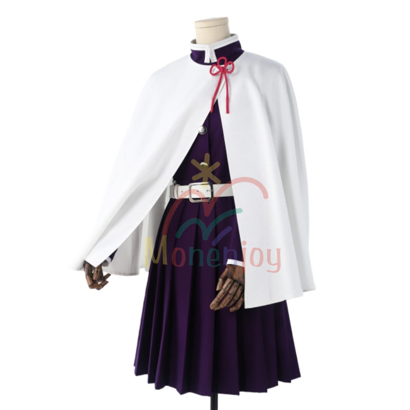 Monenjoy　鬼滅の刃 栗花落 カナヲ　コスプレ衣装　 つゆり かなお　コスチューム  鬼殺隊の女剣士 　イベント　 花の呼吸」の剣士 　きめつのやいば 　クリスマス　仮装