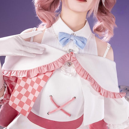 Monenjoy Girls Band Cry x Sanrio Characters Hina x My Melody Cosplay Costume Pink Costume Cute
