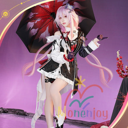 Monenjoy　崩壊スターレイル　長夜月　コスプレ衣装　記憶なのか　金属製パーツ　三月なのか　靴カバー付き　黄金裔　オロニクス　コスチュームGS1942