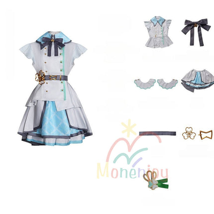 Monenjoy　プロジェクトセカイ MORE MORE JUMP！　桃井 愛莉　コスプレ衣装 ステージ服　宮益坂女子学園　コスチューム プロジェクトセカイ カラフルステージ！ feat. 初音