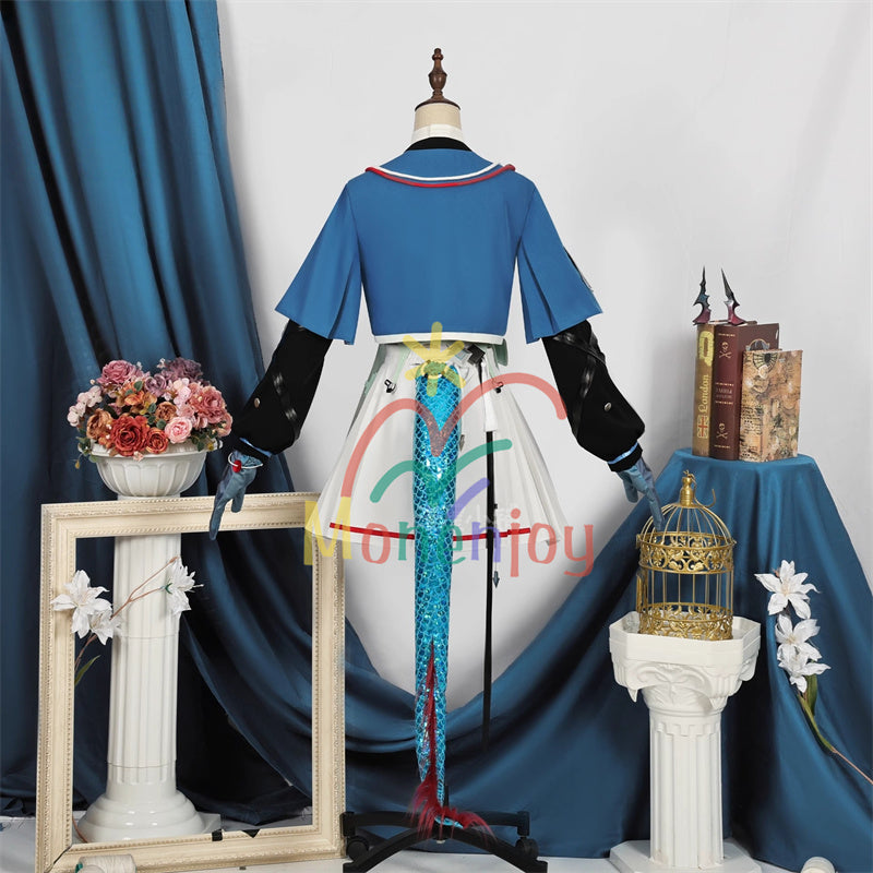 Monenjoy アークナイツ：エンドフィールド  陳千語　コスプレ衣装　 チェン・チェンユー コスチューム　イベント　尻尾＋角付