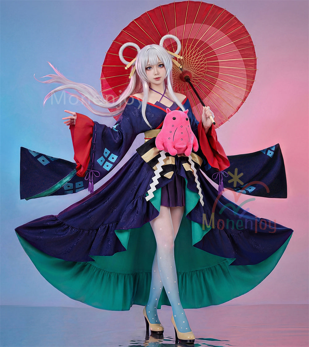 Monenjoy 超かぐや姫  月見ヤチヨ　ジャカード生地 コスプレ衣装　ぬいぐるみ追加　コスチューム　イベント　和服 MONENJOY