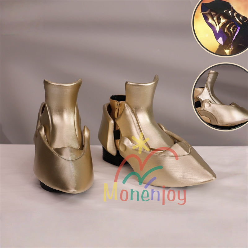 Monenjoy 崩壊スターレイル　フレイムスティーラー　シューズ　ブーツ　カスライナ　靴　3dプリント　コスプレ道具　3d樹脂パーツ　暗黒の潮　火種を盗む者GSS1011