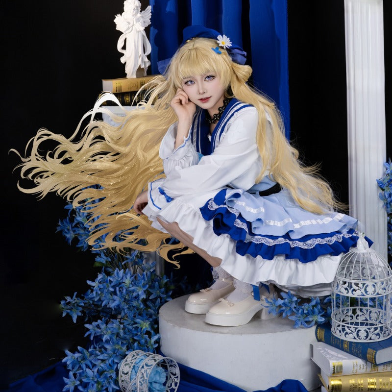 「在庫限り・完売次第終」Monenjoy　鳴潮　ローソンコラボ　フィービー　コスプレ衣装　ワンピース　ドレス　セーラー服　ロリータ　共鳴者　コスチューム　イベント　かわいい　