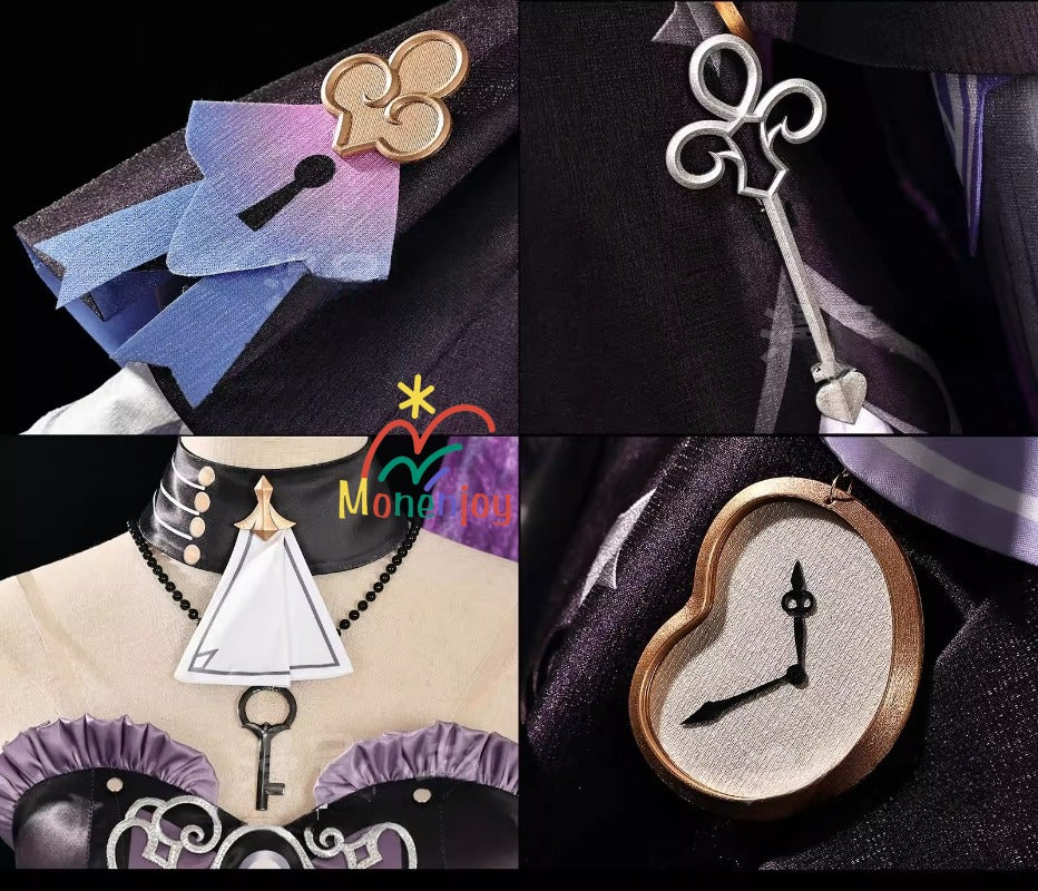 Monenjoy　崩壊スターレイル　マダムヘルタ　コスプレ衣装　洋服　ワンピース　3d樹脂製アクセサリー　コスチュームGS1204 - Monenjoy