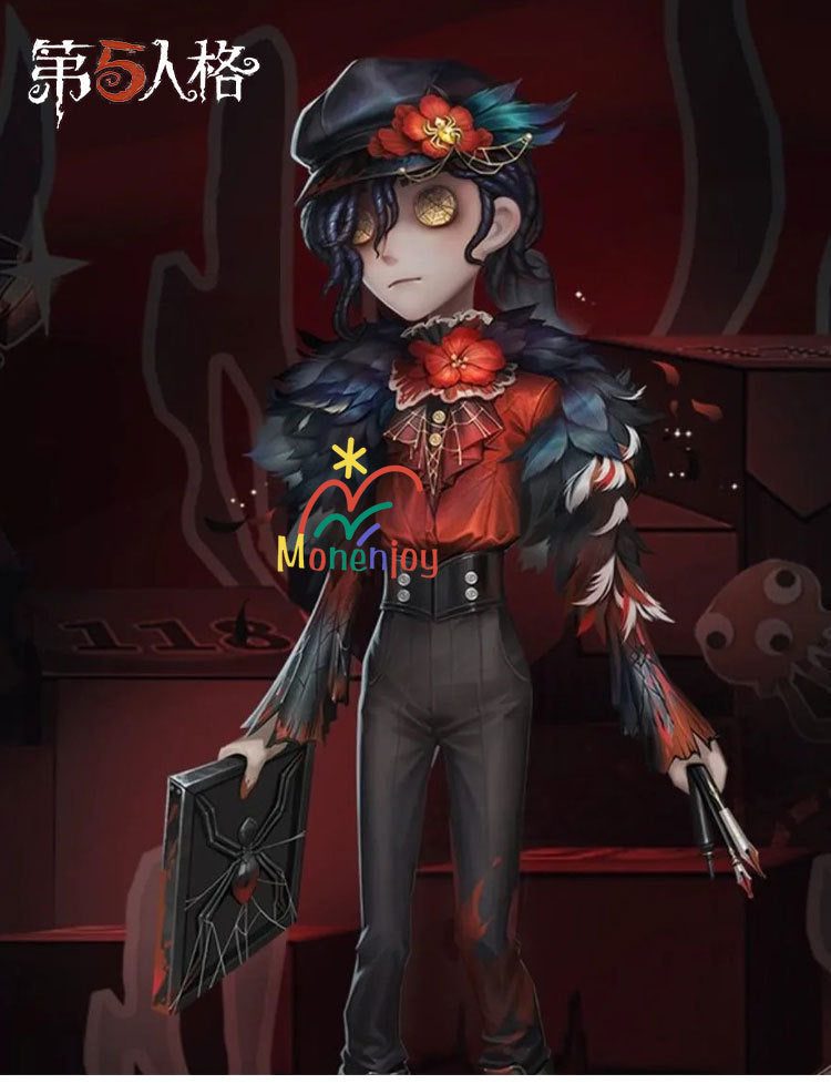 Monenjoy アイデンティティ5 画家　エドガー・ワルデン コスプレ衣装　帽子＋翼ケープ付エドガー・ワルデン誕生日2025 GS1352 - Monenjoy