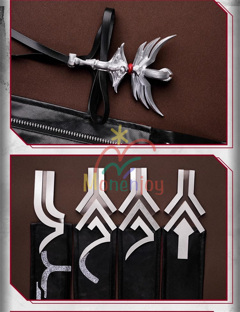 Monenjoy アークナイツ 新約エクシア コスプレ衣装刺繍柄　3ｄ樹脂アクセサリー　 高再現度 戦闘服デザイン　  Exusiai the New Covenant